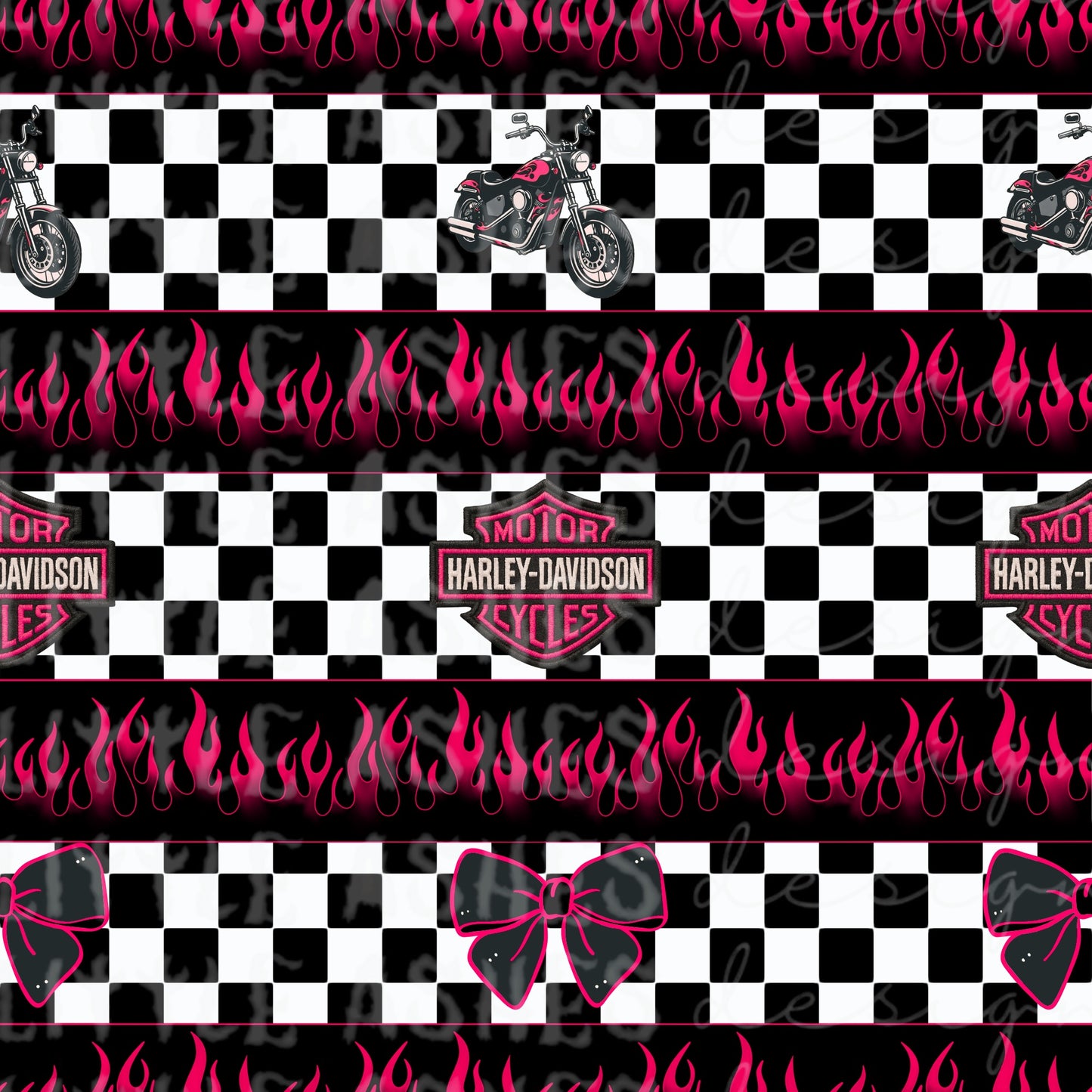 Hot pink and checks