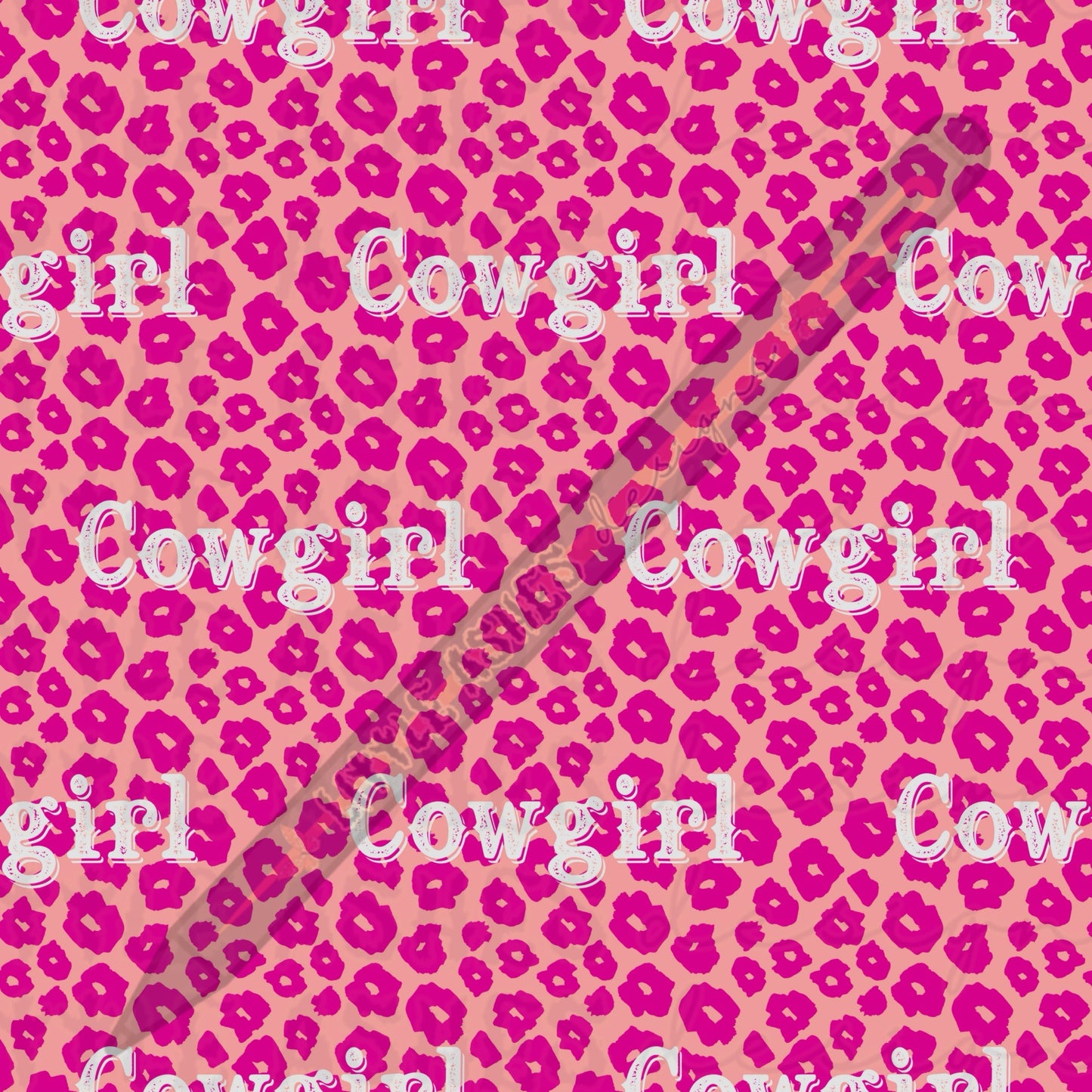 Pink leopard cowgirl