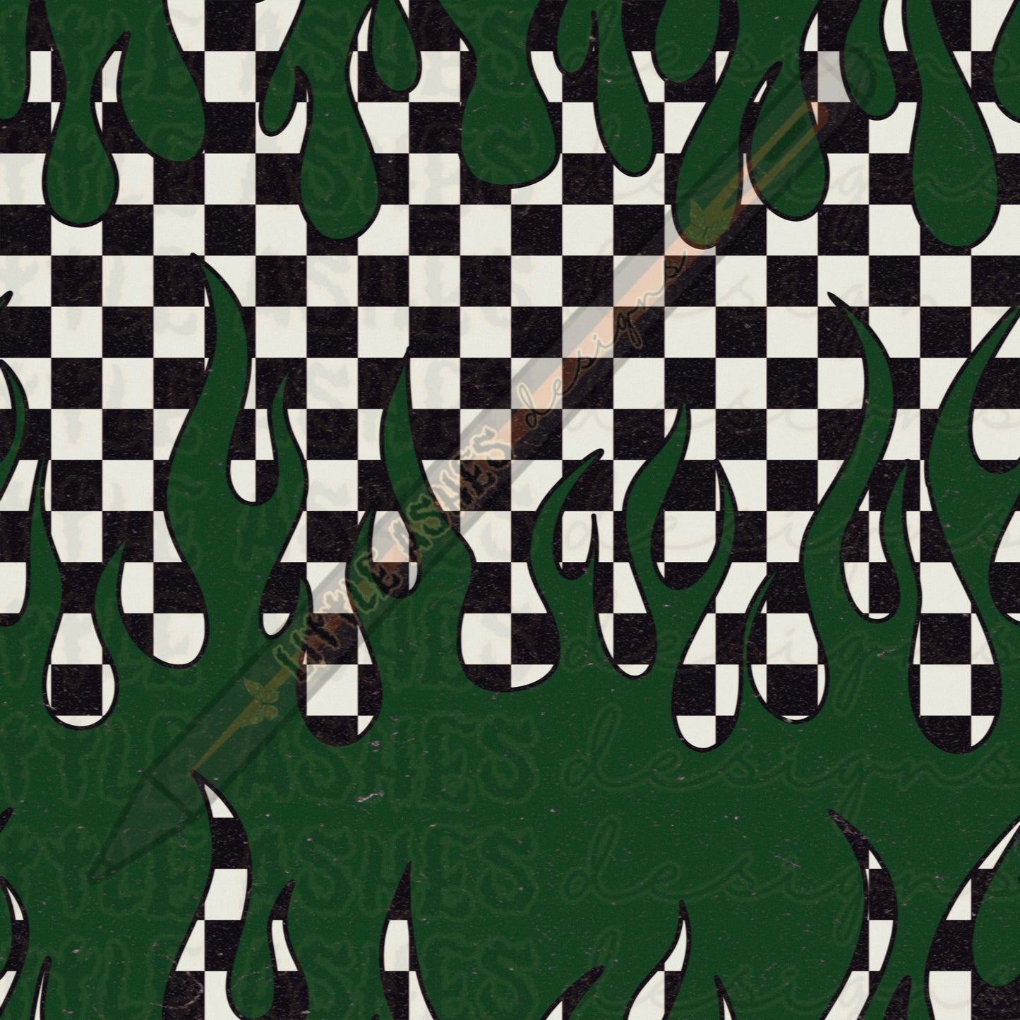 $1 Distressed flames