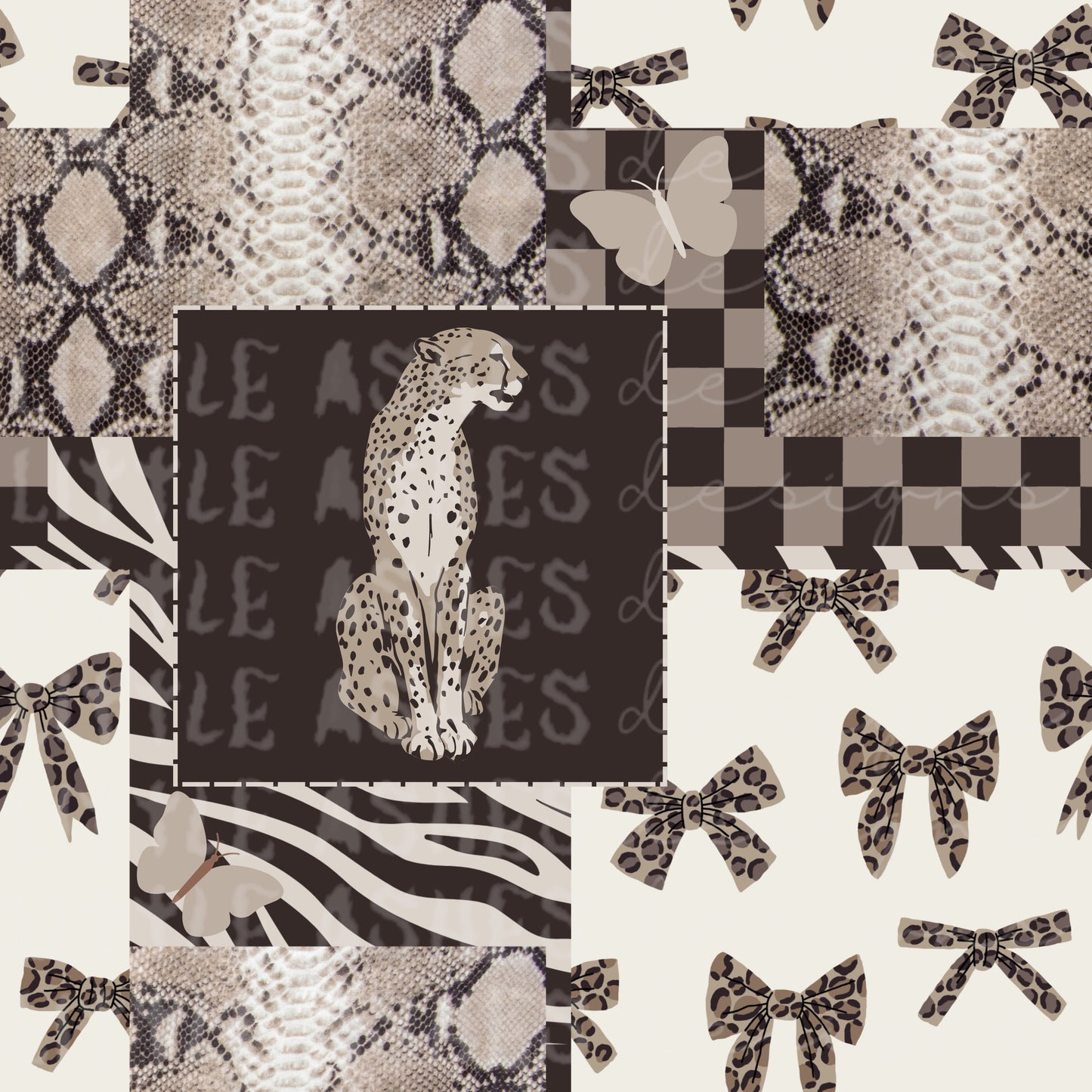 Animal print patchwork