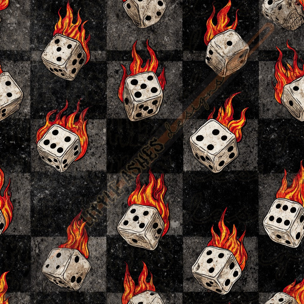 Flamming dice