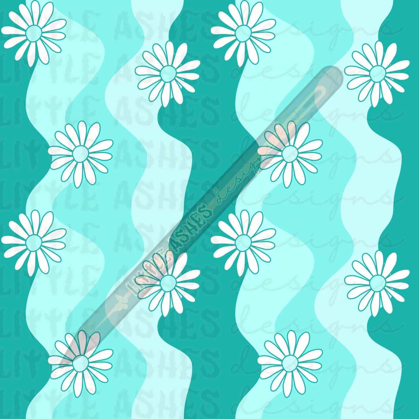 Turquoise daisies