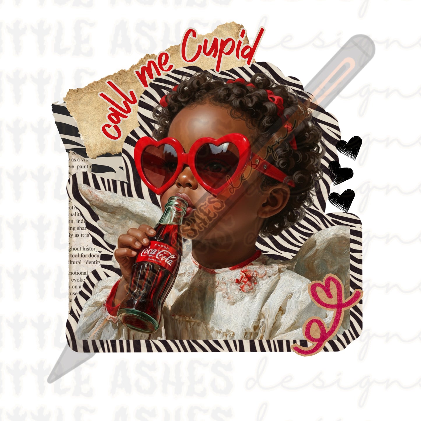 Call me Cupid png bundle retro valentines collab
