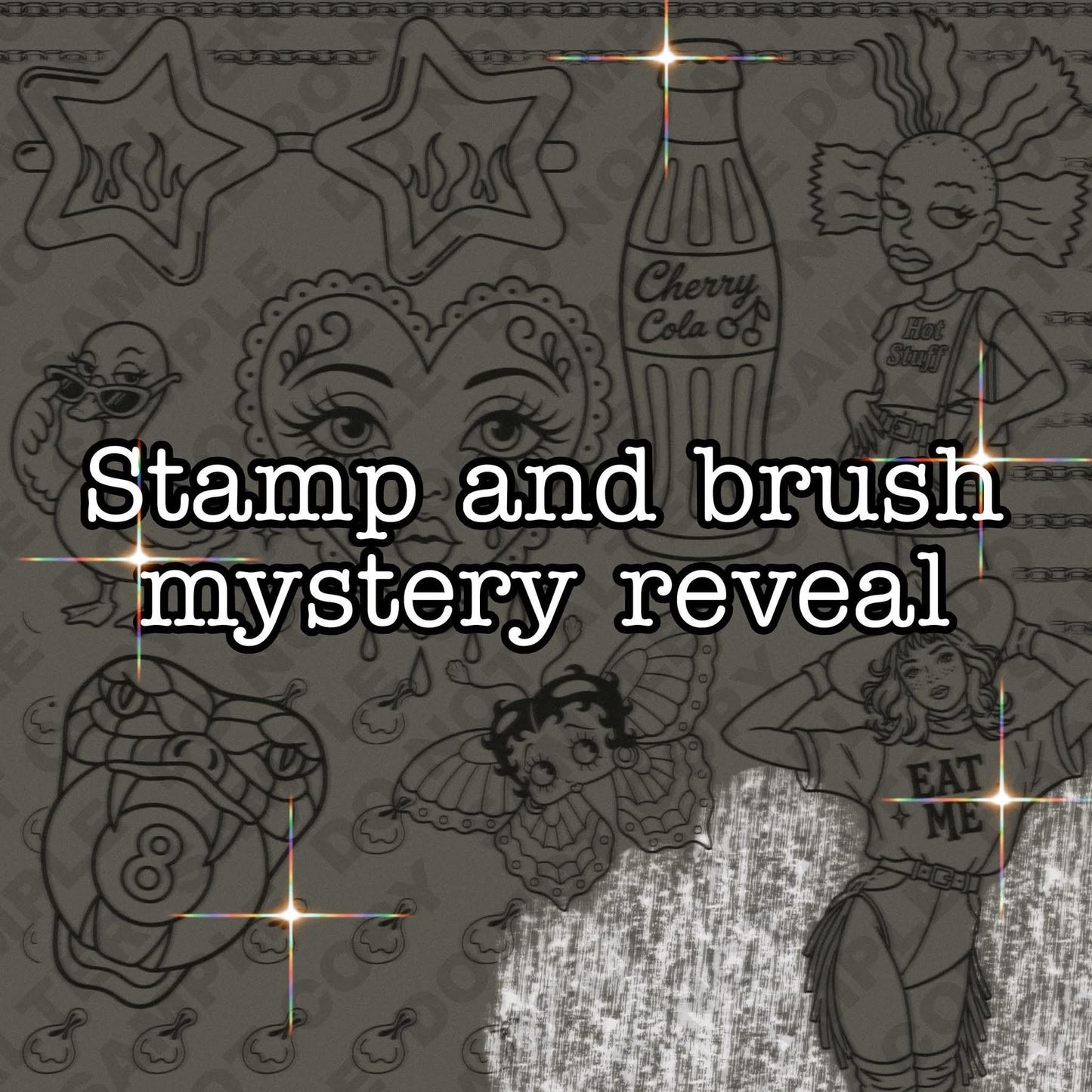 stamp and brush set