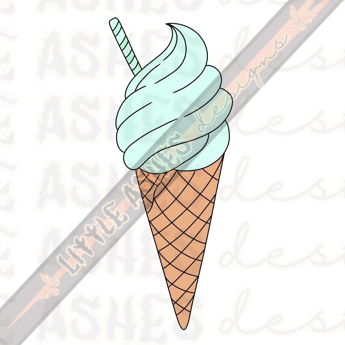 Western ice cream clipart