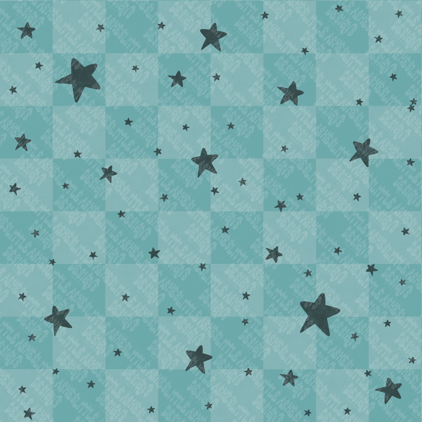 Stars Checkered Seamless