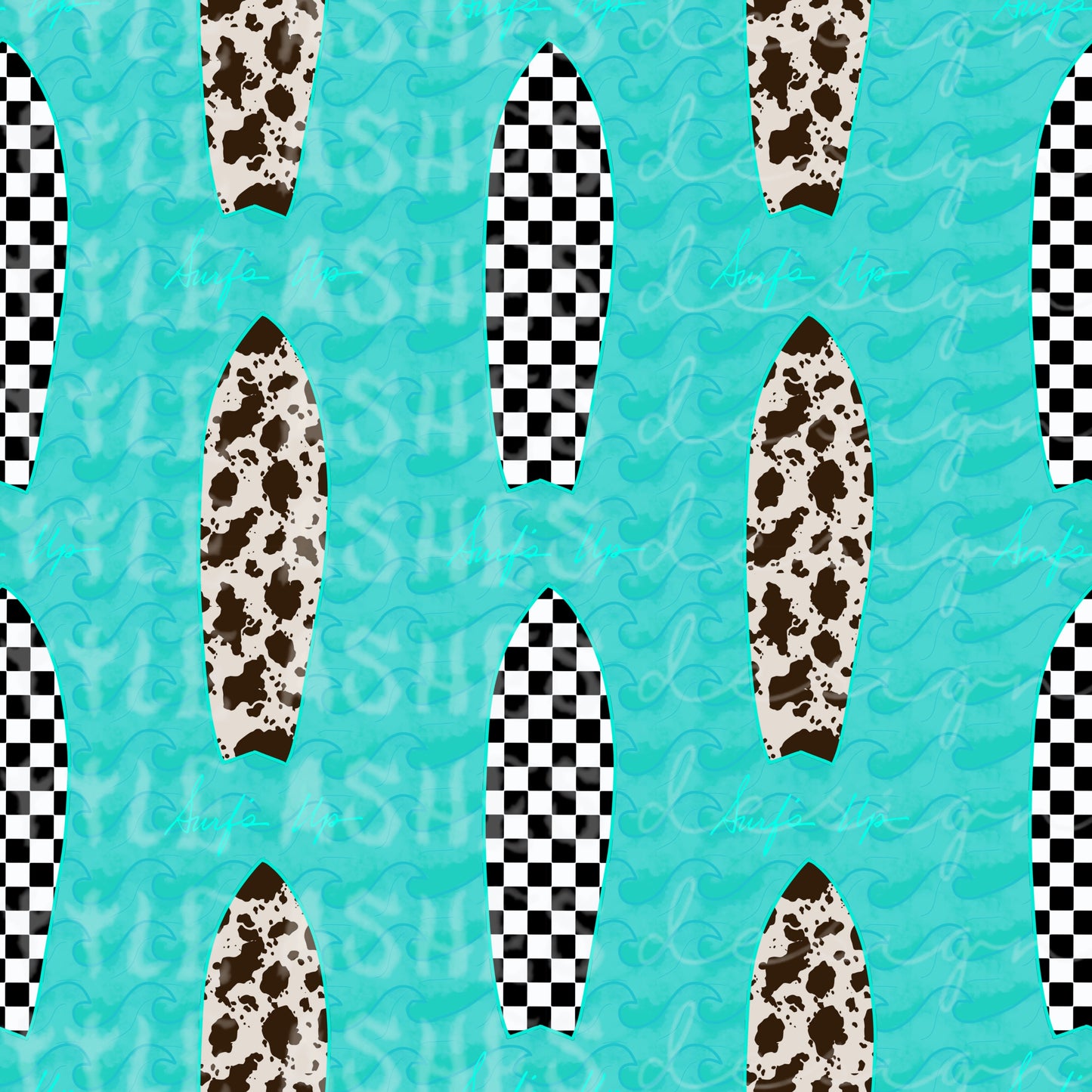 Western surfboards and waves