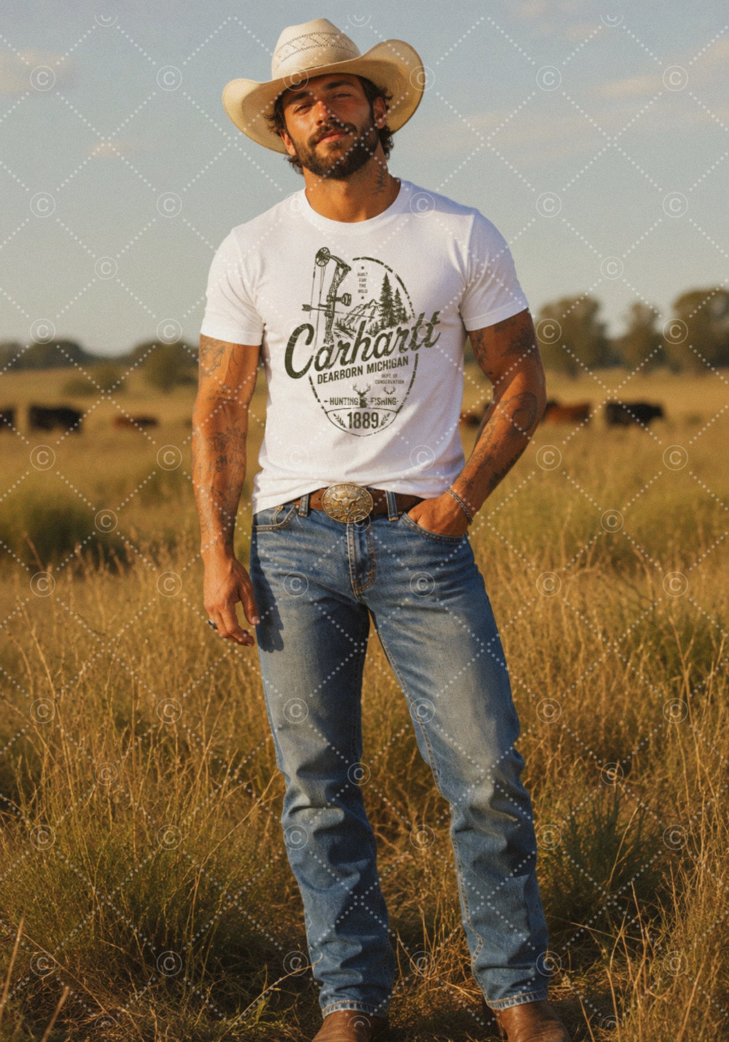 White Tee Mock