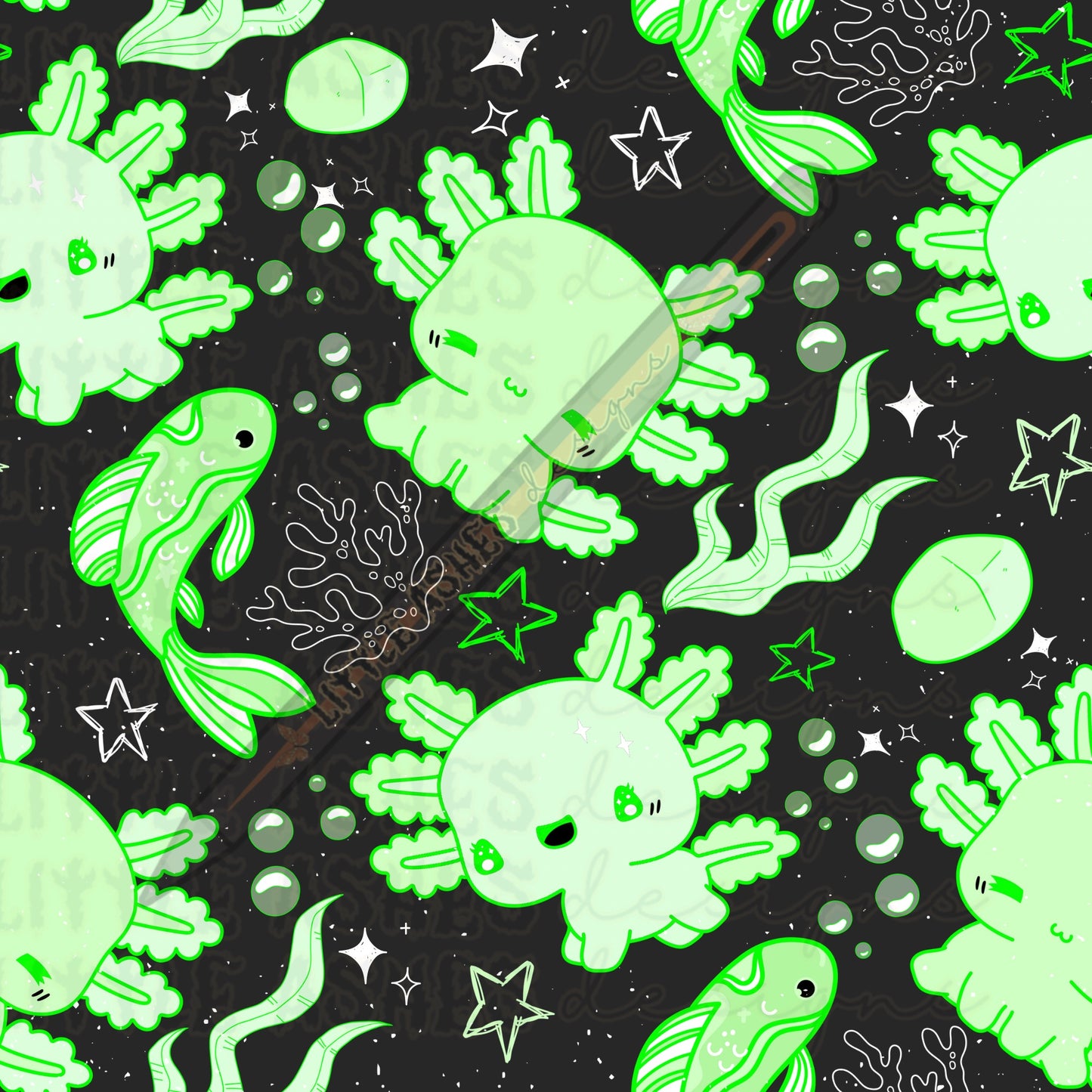 Green axolotl