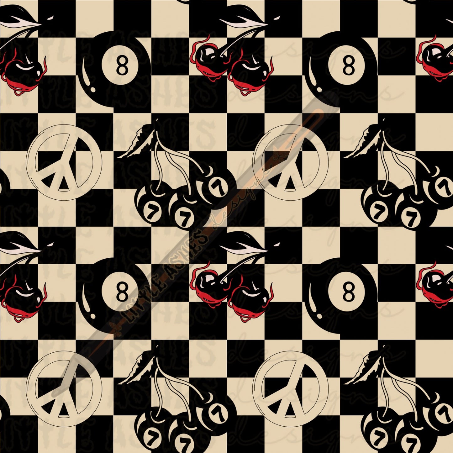 Black colorway lucky 8