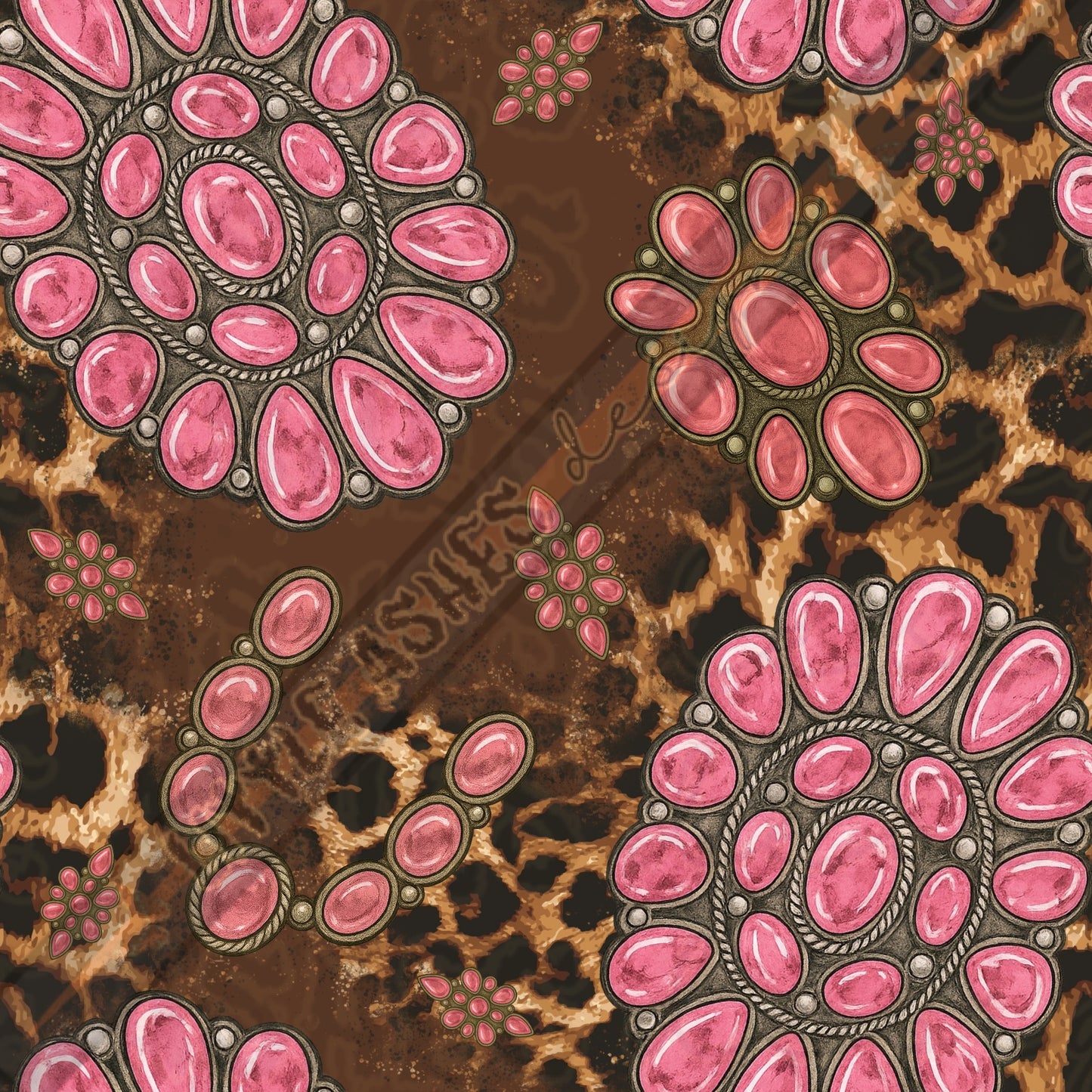 Cheetah and pink cowgirl