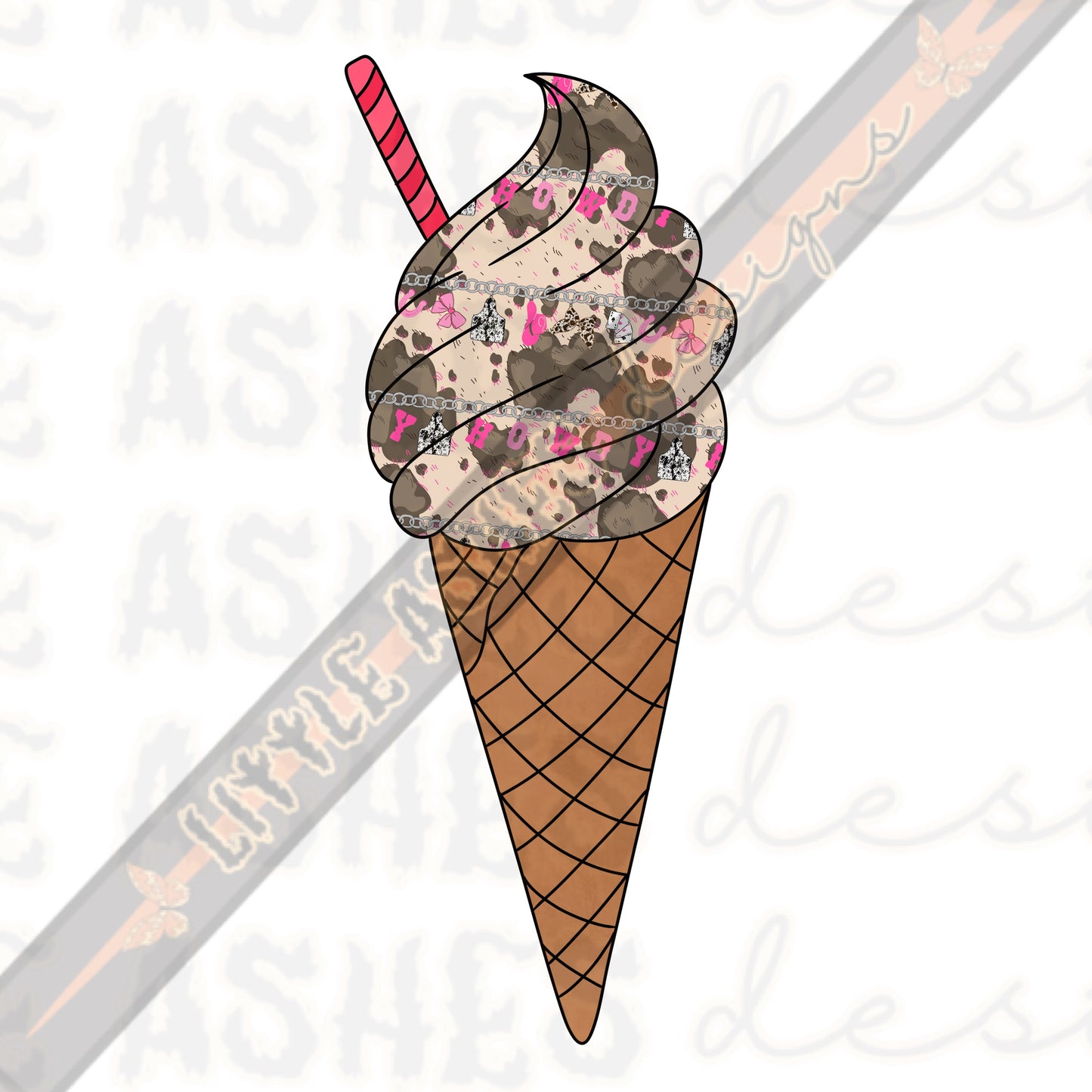 Western ice cream clipart