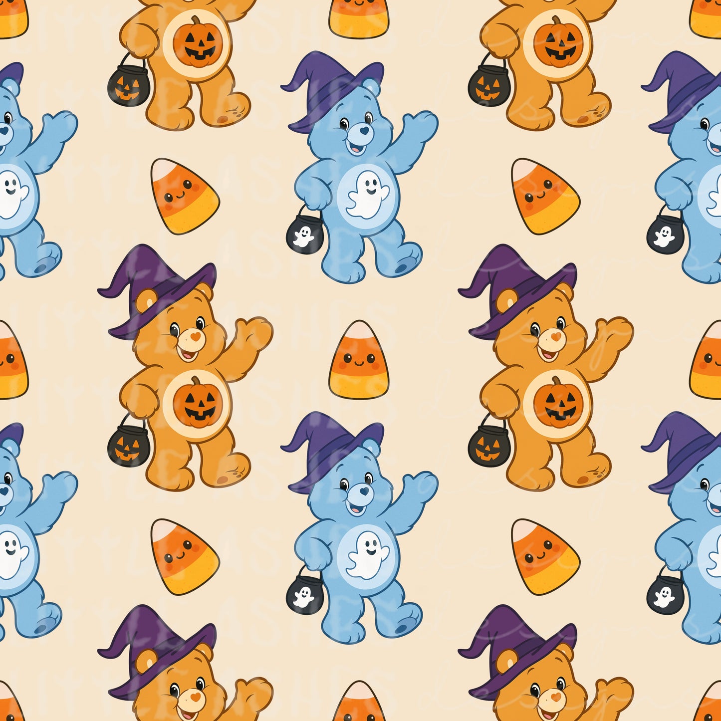 Tan Halloween bear