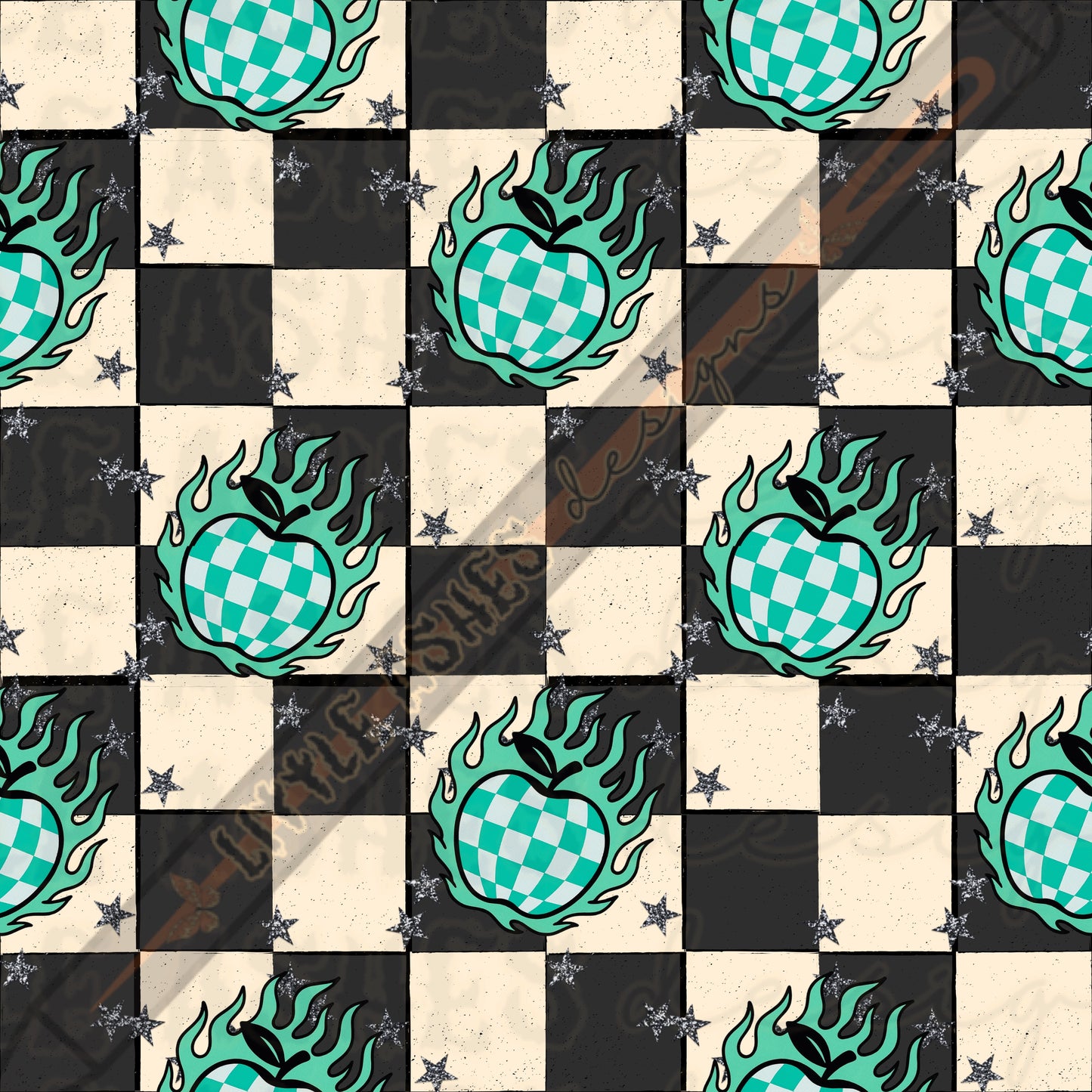 Flaming apples