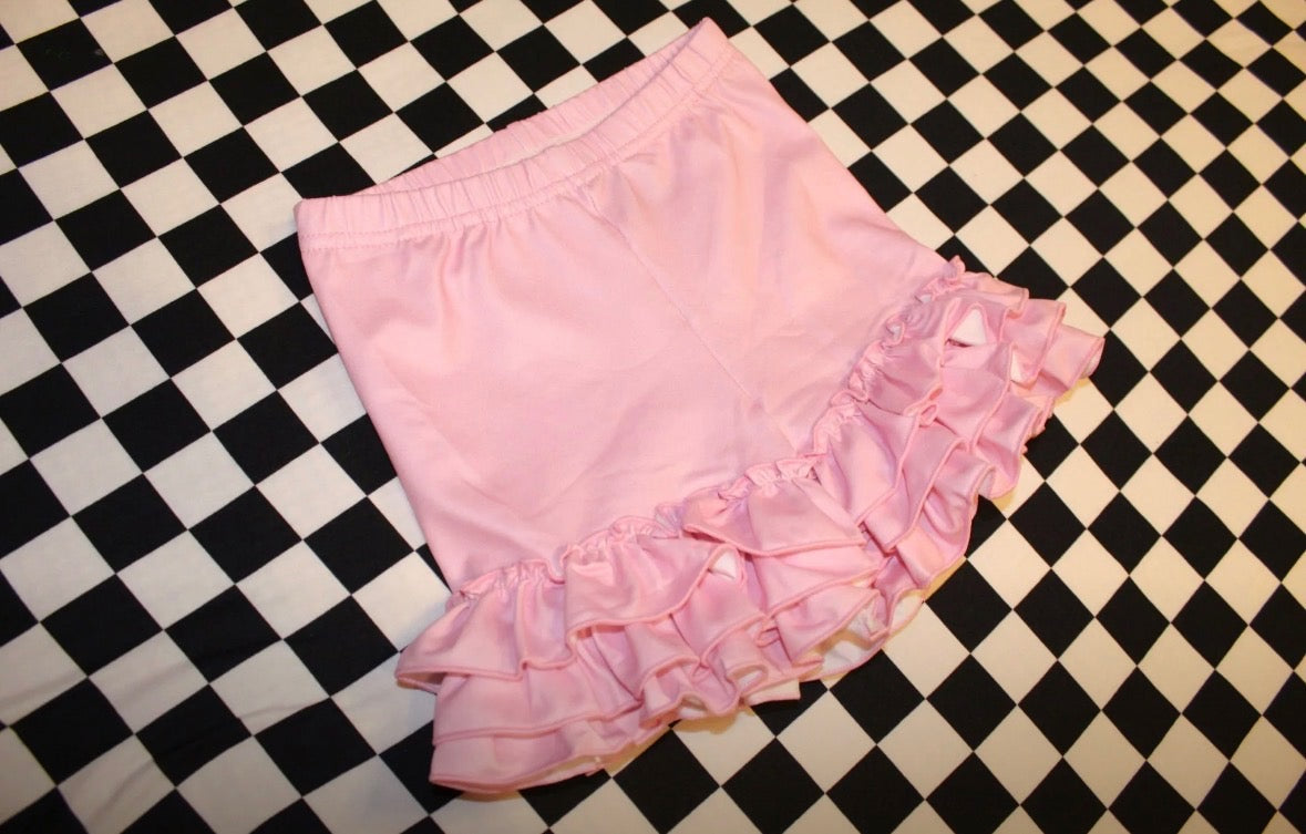 Pink Ruffle Shorts
