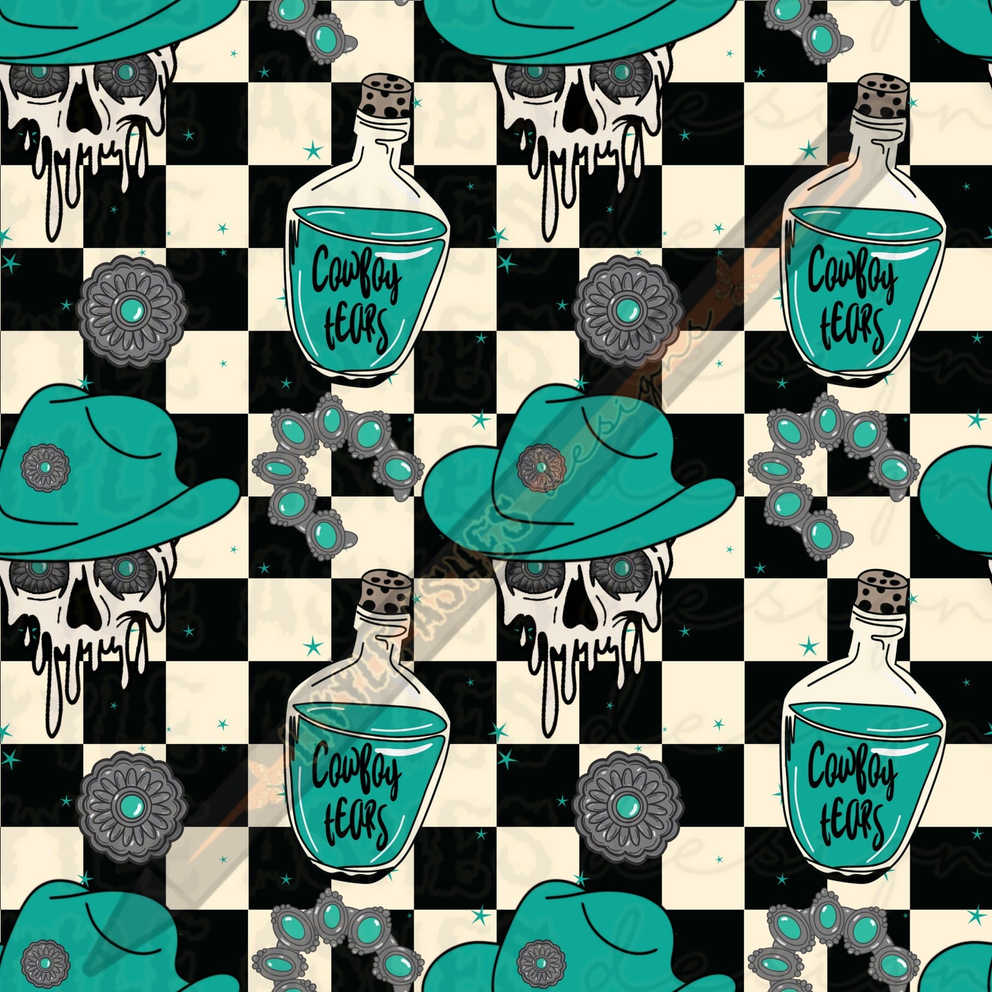 Checkered cowboy tears