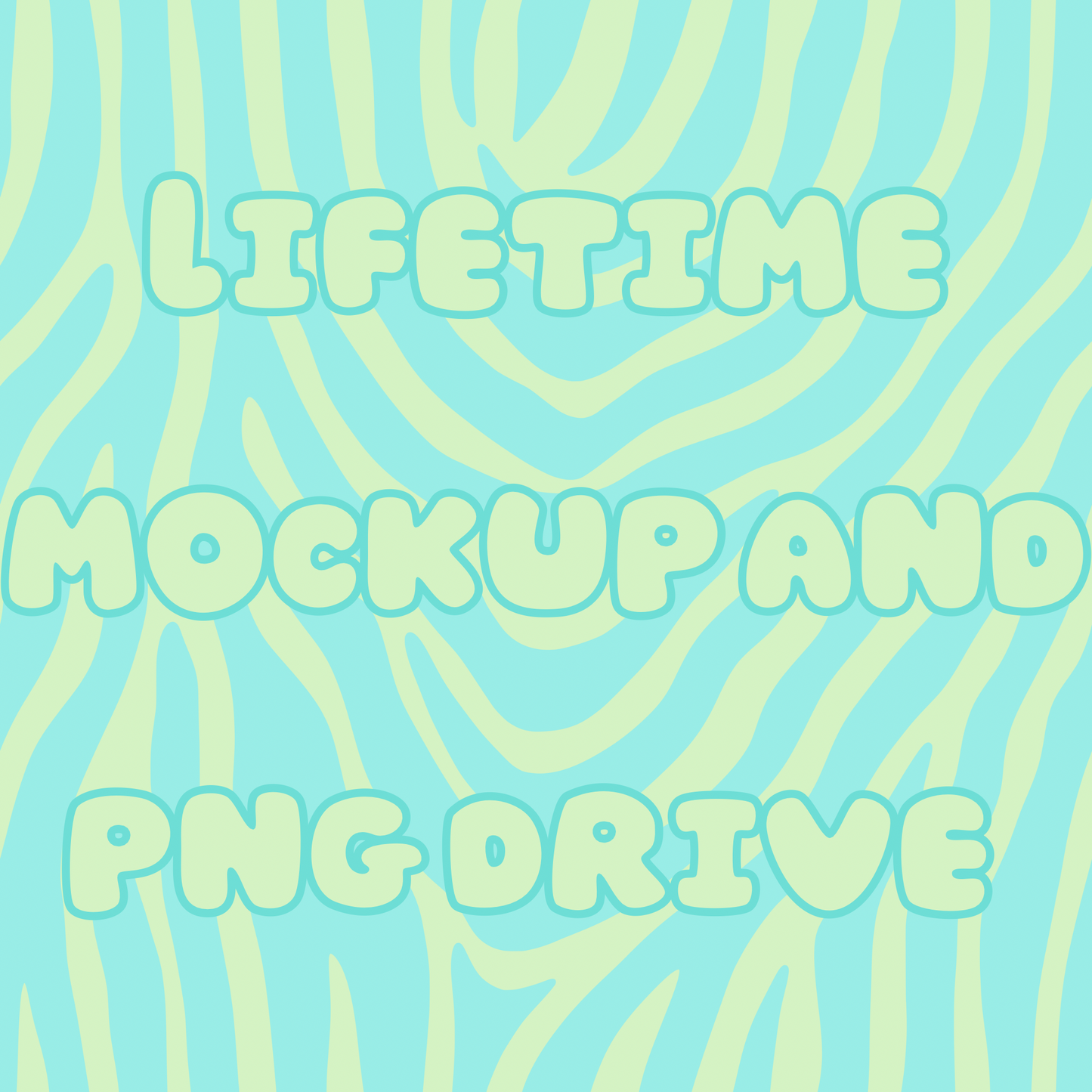 Lifetime mockup and png drive