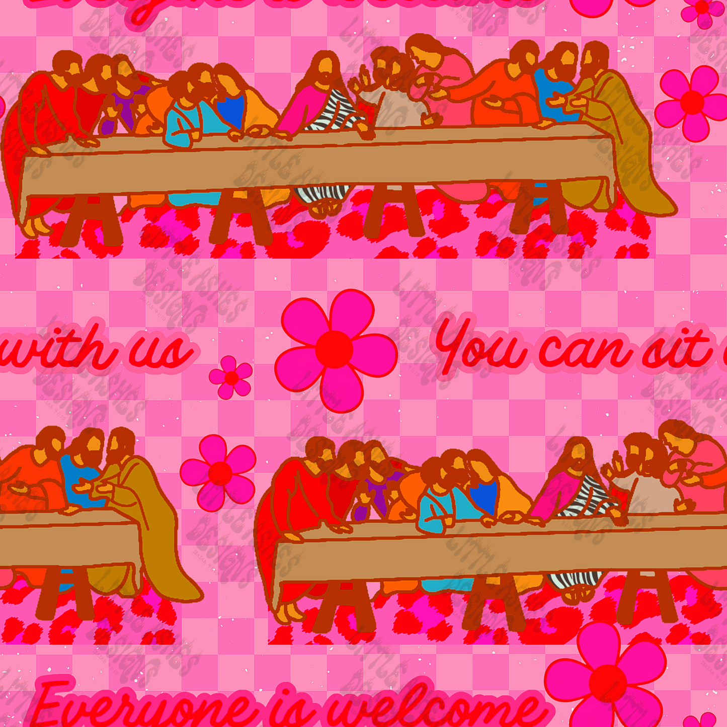 Everyone is welcome, you can sit with us