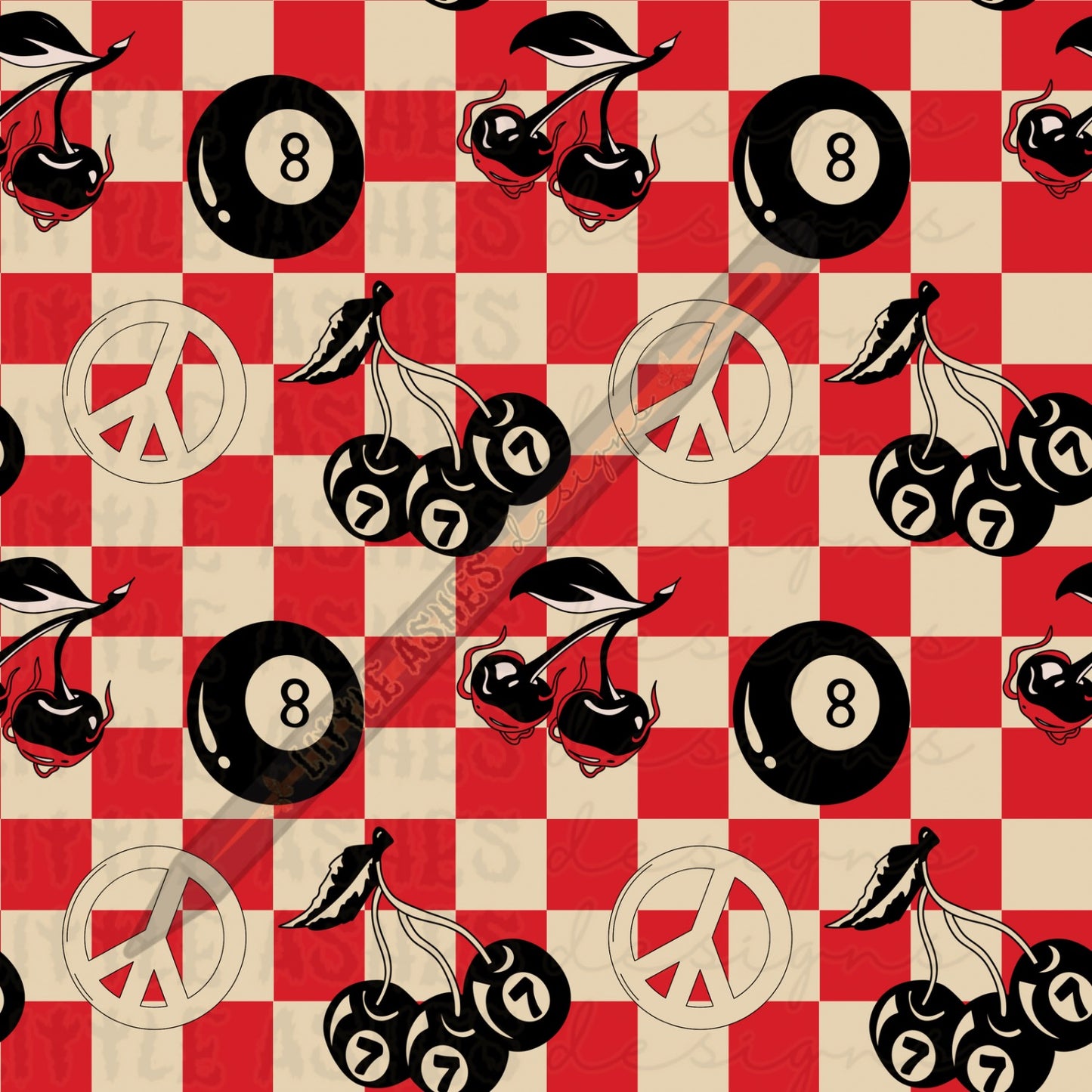 Red colorway lucky 8