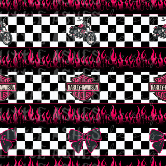 Hot pink and checks