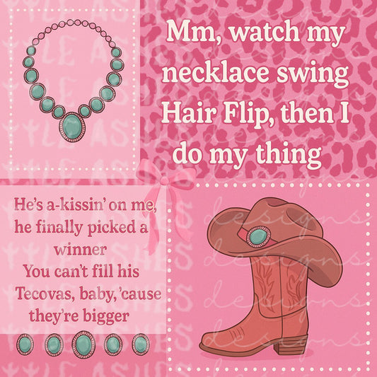 Pink cowgirl necklace limited
