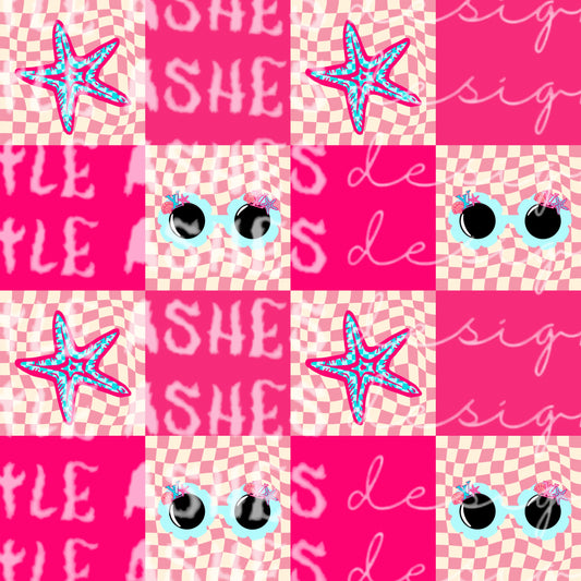 Pink summer checks