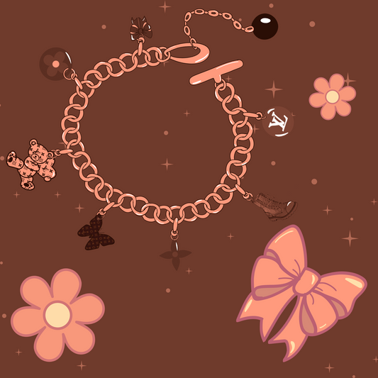 Brown peachy bracelet