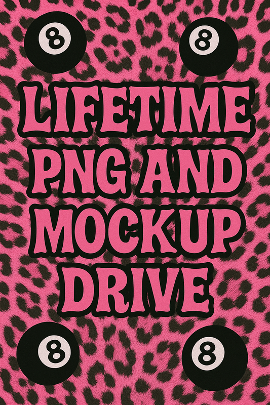 Lifetime mockup and png drive