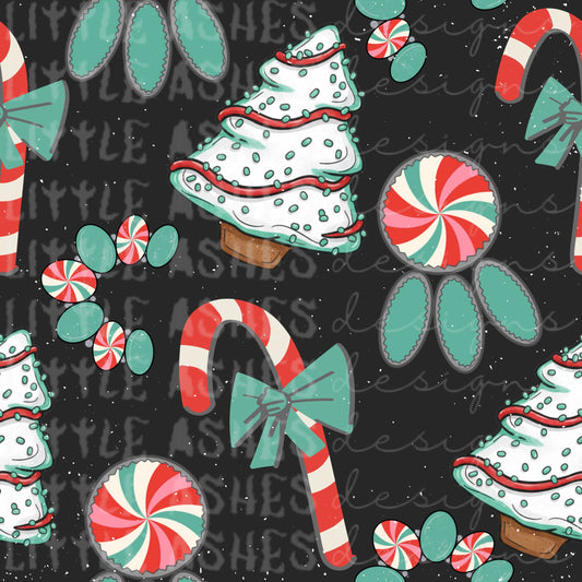 Christmas tree and candy