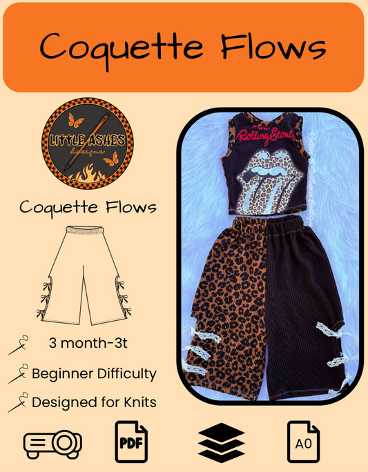 UPDATED SIZES Coquette flows sewing pattern 4y-10 added