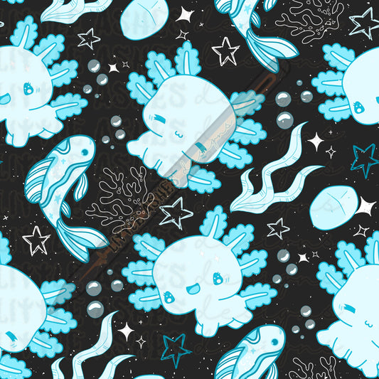 Blue axolotl