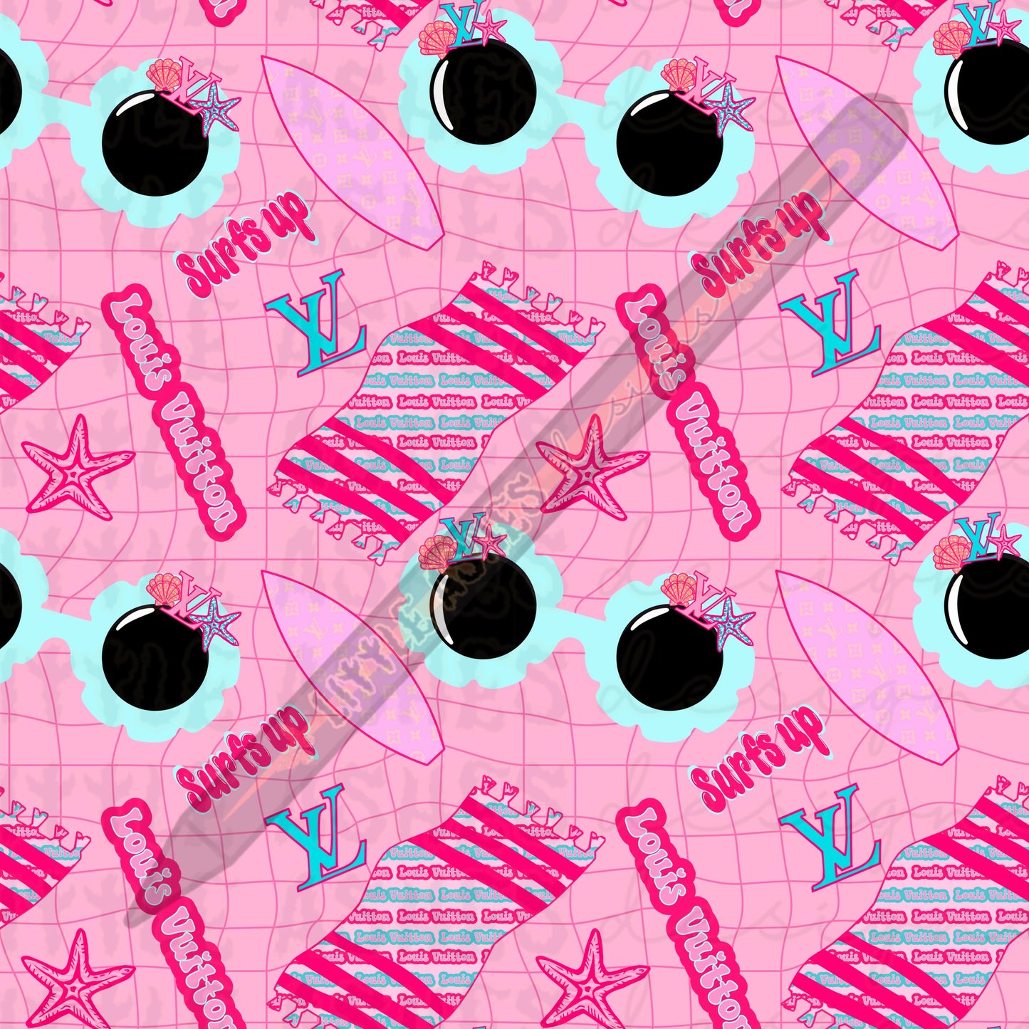 Beach towels, sunshine, and Louis