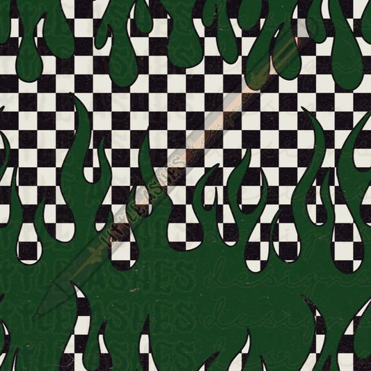 $1 Distressed flames