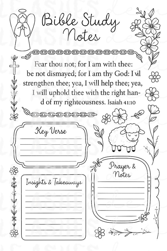 Daily bible study worksheet