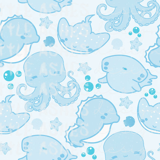 Blue under the sea