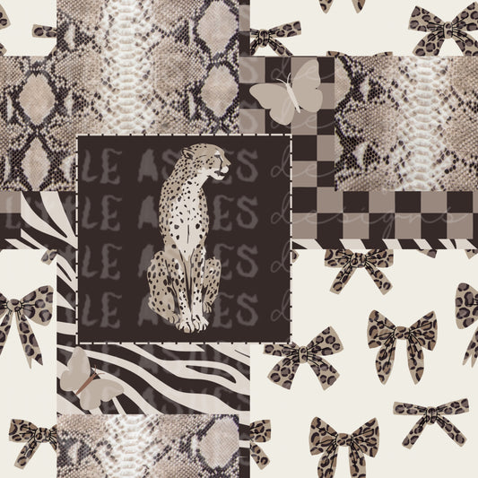 Animal print patchwork