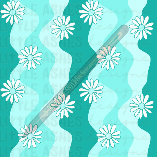 Turquoise daisies