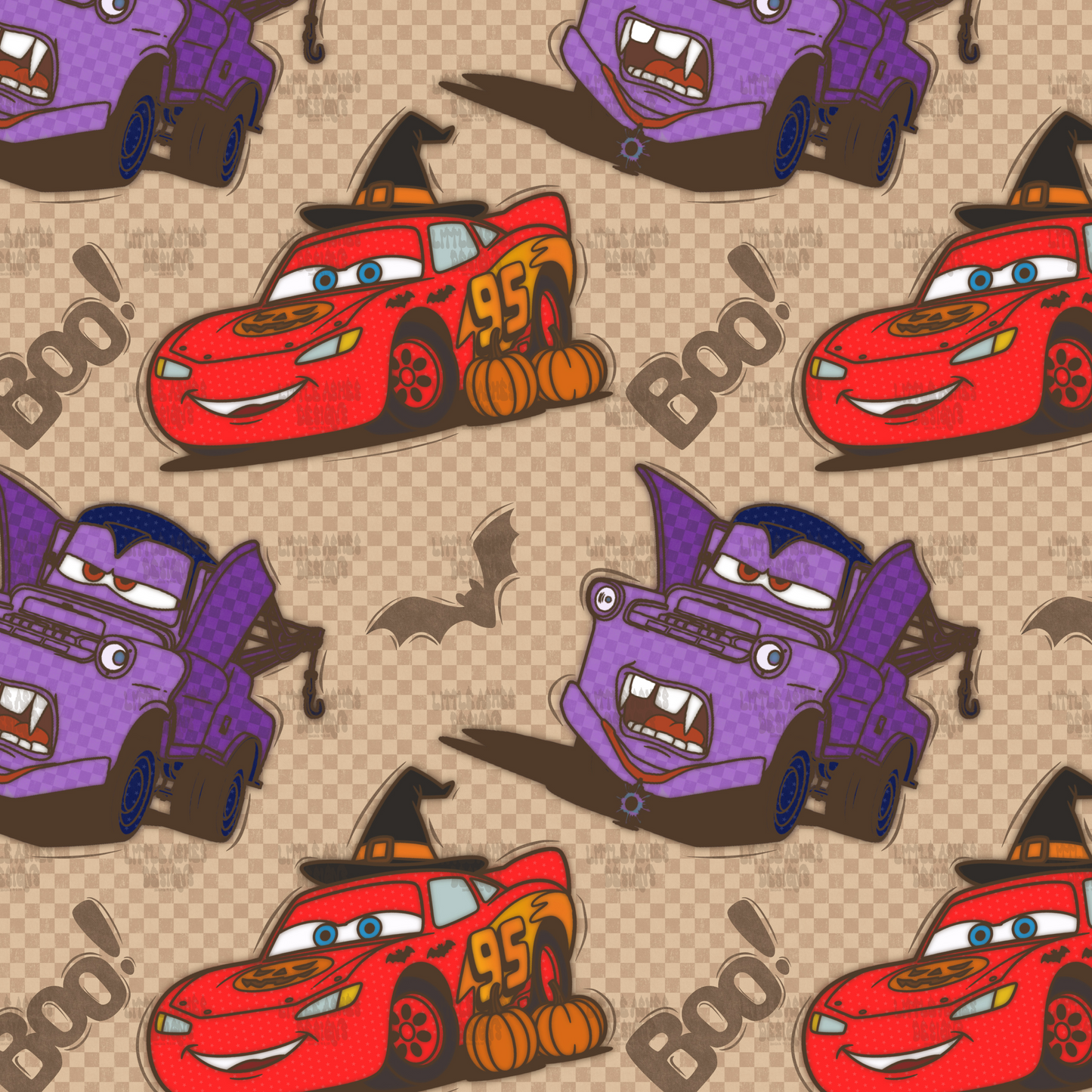 Spooky Car Seamless
