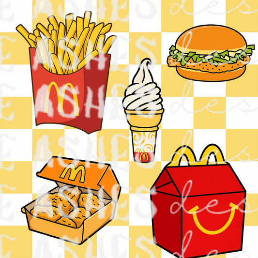 Happy meal clipart bundle