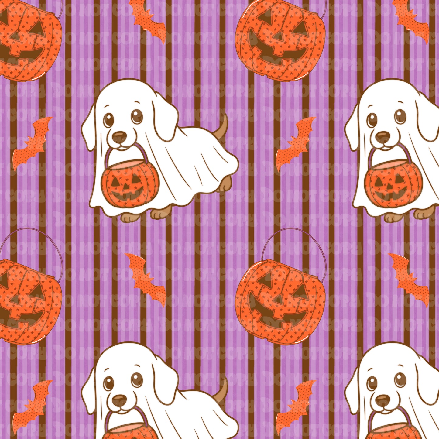 Dog pumpkin seamless