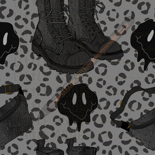 Grey boujee cheetah