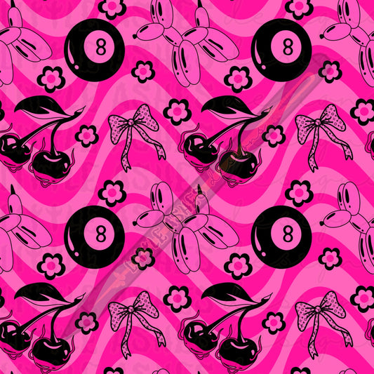 Pink wavy balloon dog