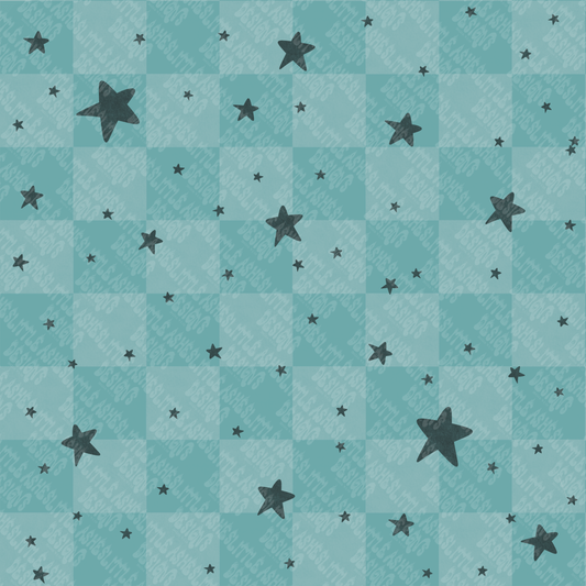 Stars Checkered Seamless