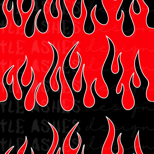 Red flames