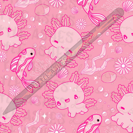 Pink axolotl