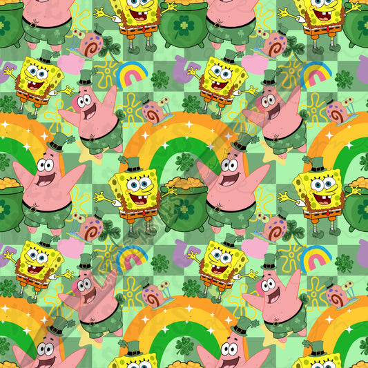 Checkered st pattys day