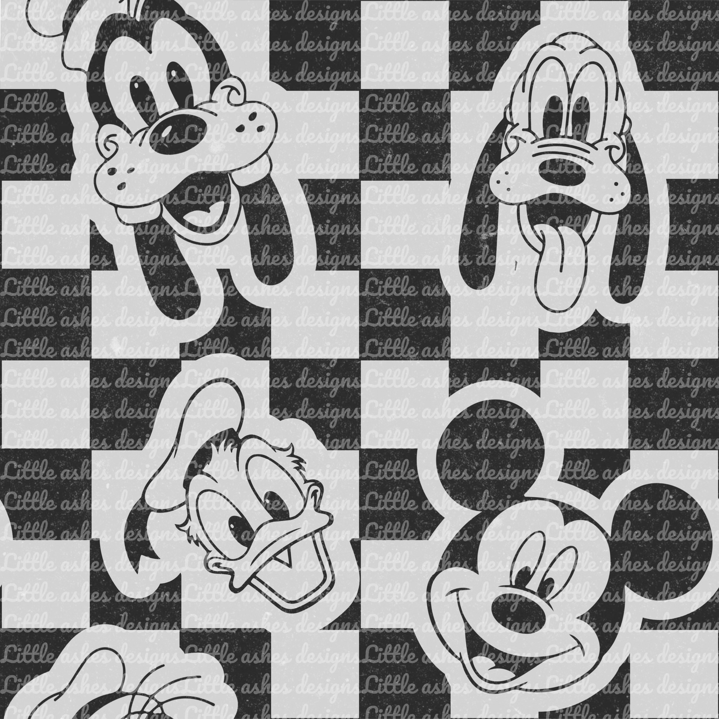 Mouse Muted BW Seamless