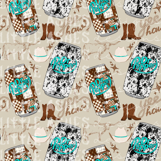 Western and cowprint soda