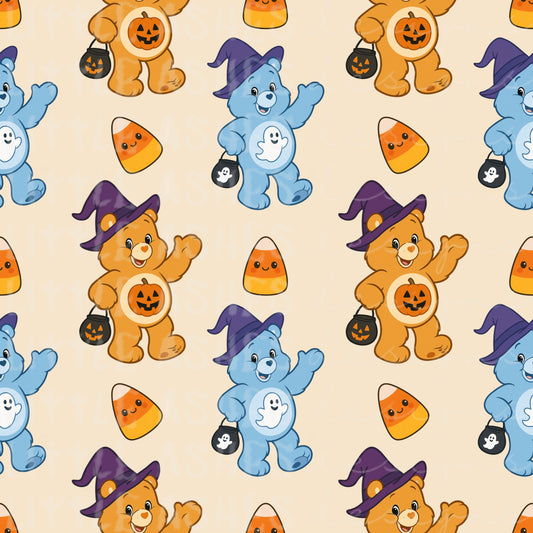 Tan Halloween bear