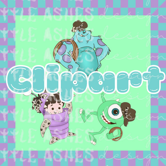 Western monster clipart